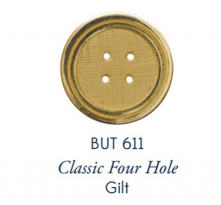 Classic 4-Hole Gilt #611